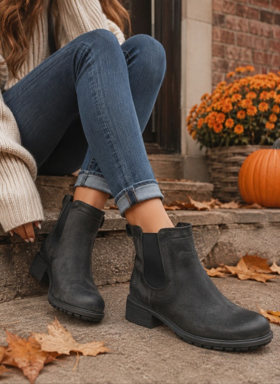 UGG Chelsea Ankle Boots Women’s Size 6 Leather Pull-On